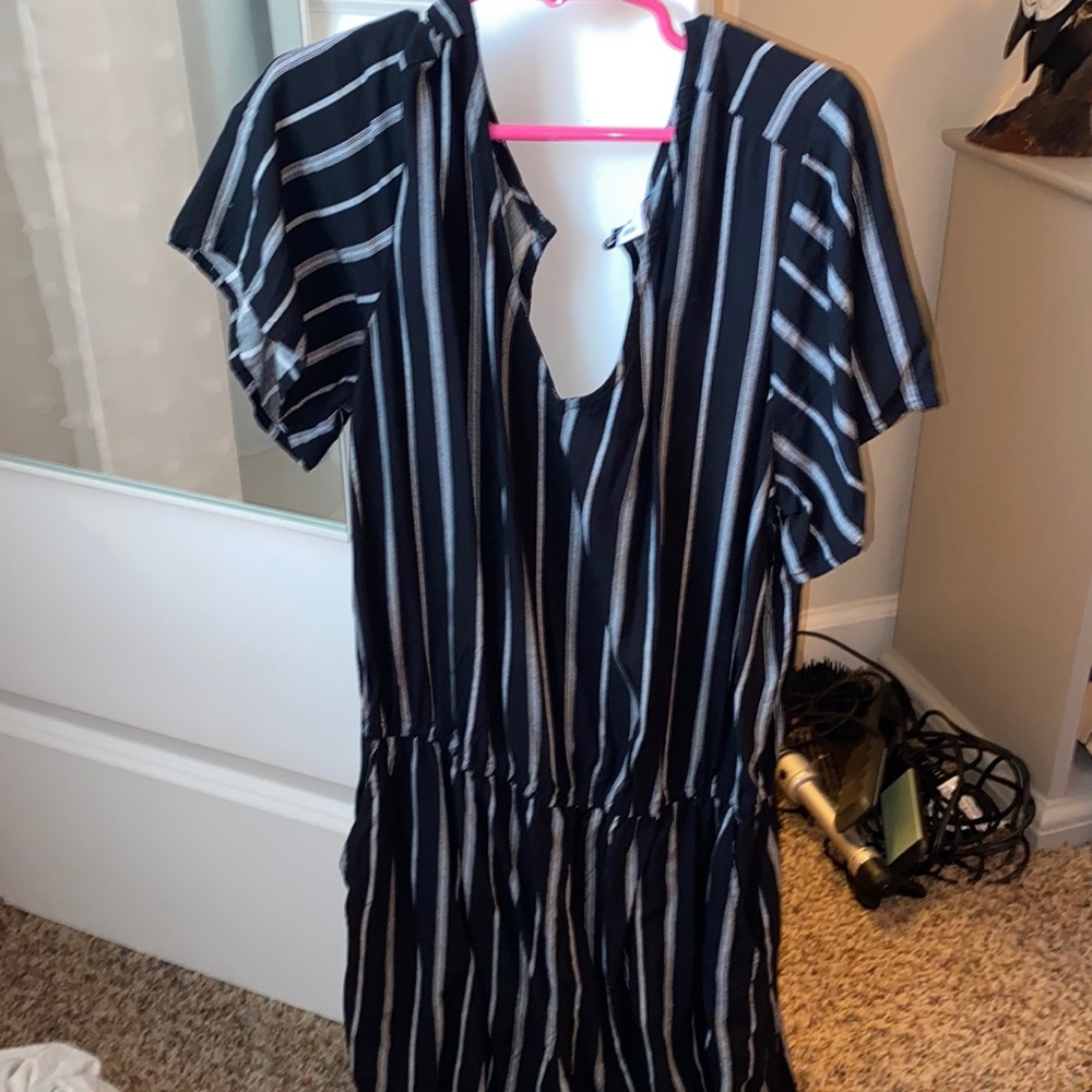 old navy striped romper